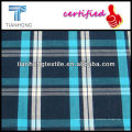 100% algodón Check y raya cepillado hilado teñido de tela para camisas, Garment32 * 32/120 * 70